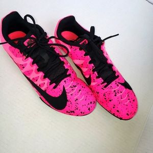 Nike zoom rivals neon pink racing shoes, 8 1/2